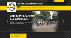 Desktop Screenshot of goldeneaglebaseball.com